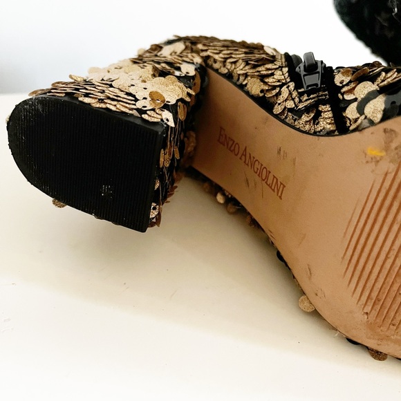 Enzo Angiolini Sequin Platform Heels - Picture 6 of 7